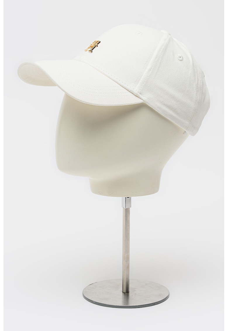 Sapca din bumbac organic Elevated Chic - Alb fildes