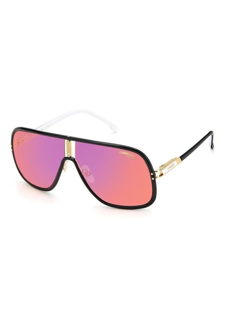 Ochelari de soare shield cu lentile in degrade - Negru