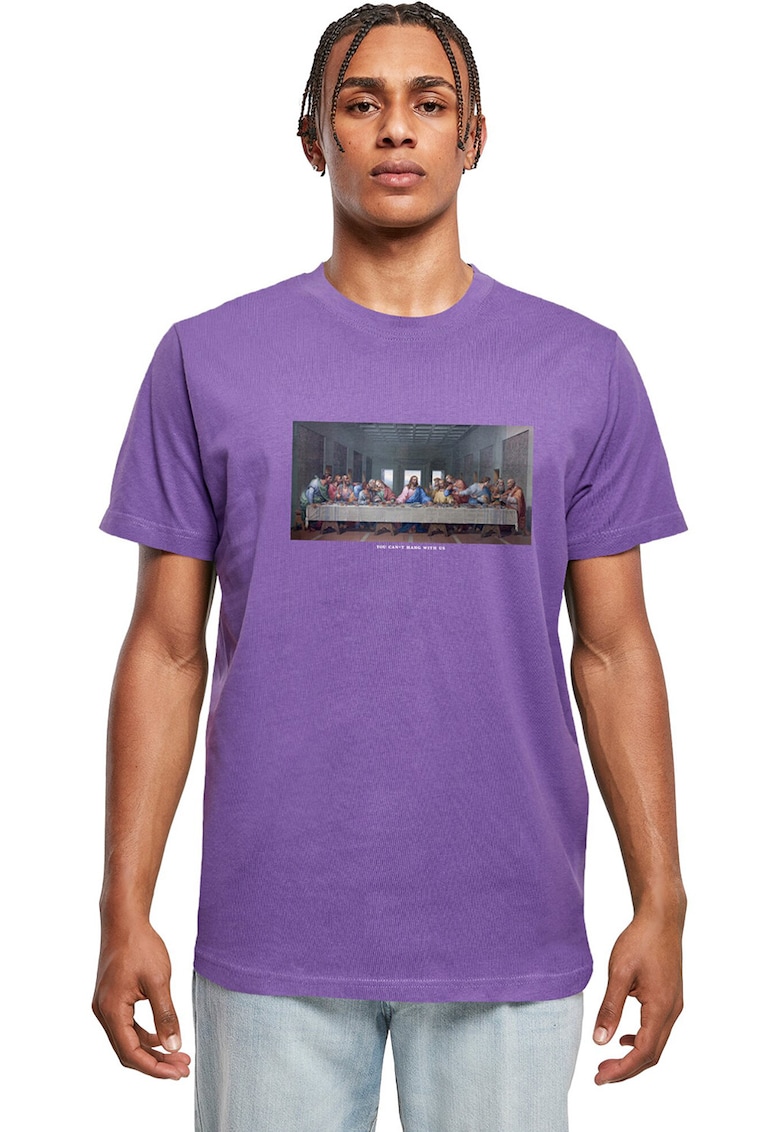 Tricou de bumbac cu imprimeu foto - Ametist