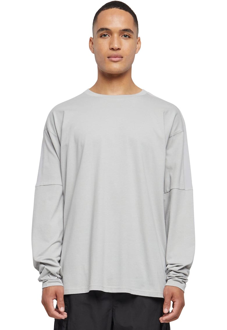 Bluza lejera cu maneci cazute - Gri pal