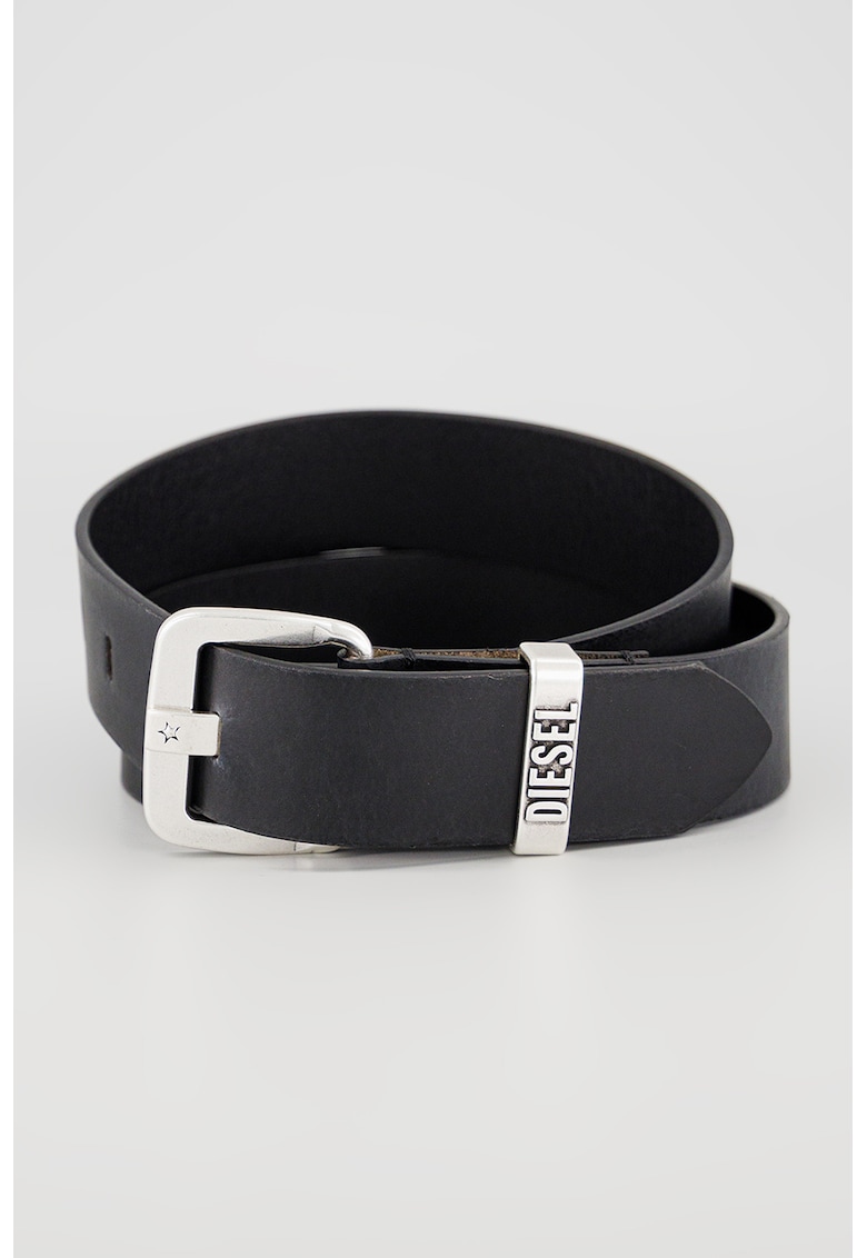 Curea din piele Star III - Negru