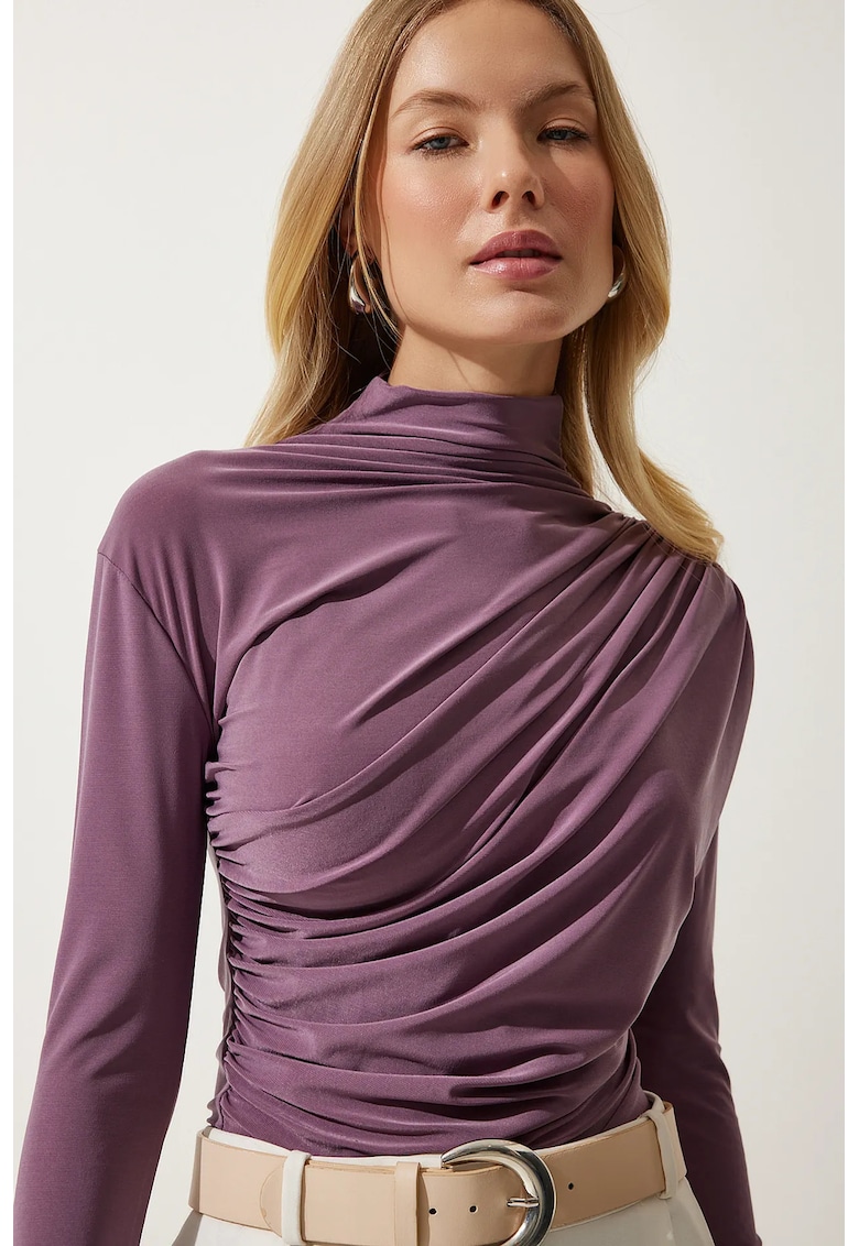 Bluza dama - Happiness Istanbul - Mauve - Viscoza/Elastan -