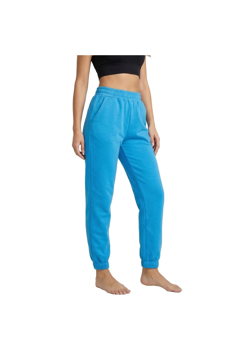 Pantaloni dama albastru - 90% bumbac