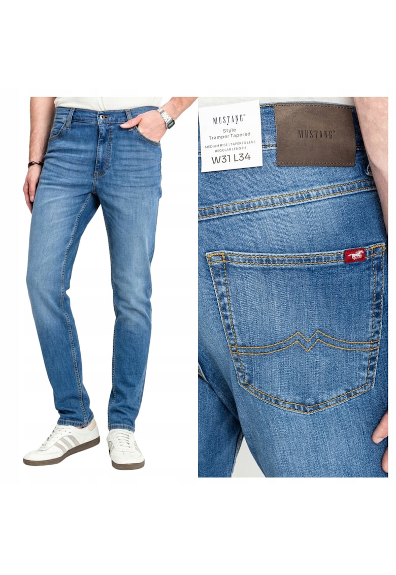 Blugi Barbati - Style Tramper Tapered - Albastru -