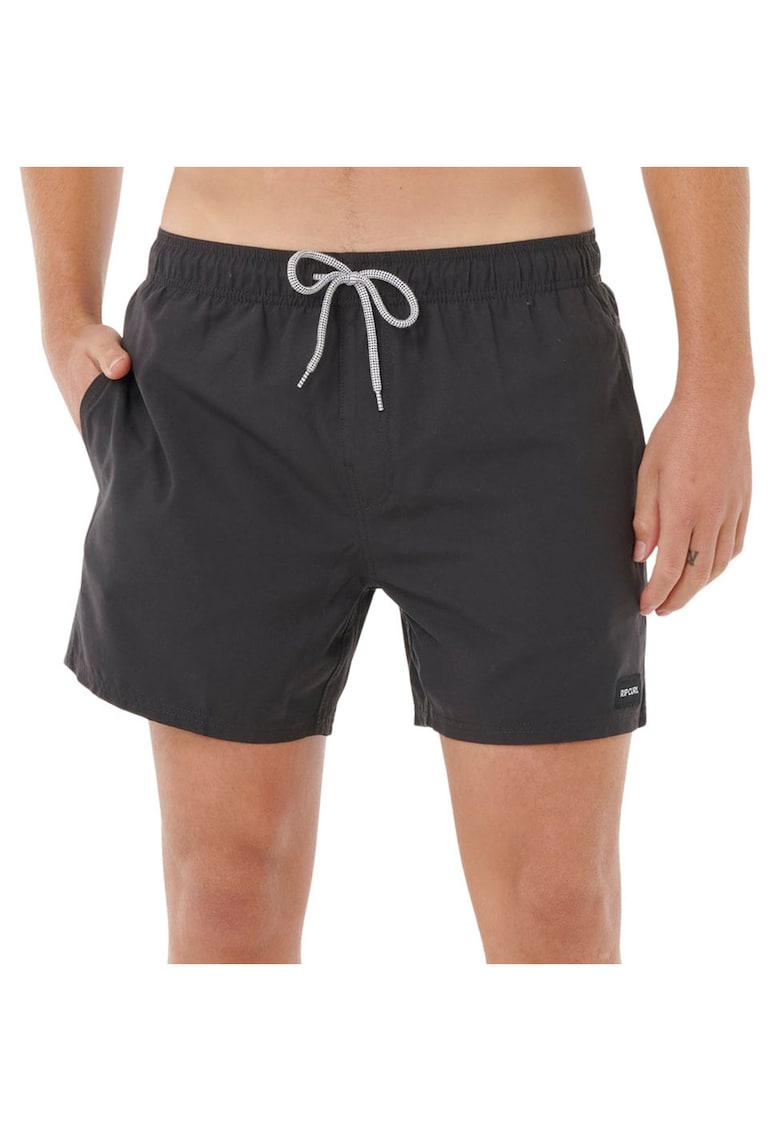 Pantaloni scurti de baie OFFSET DAILY - negru - material rezistent
