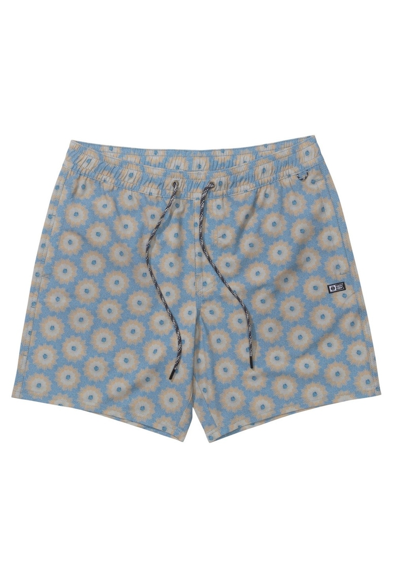 Pantaloni scurti de baie printati cu talie elastica -