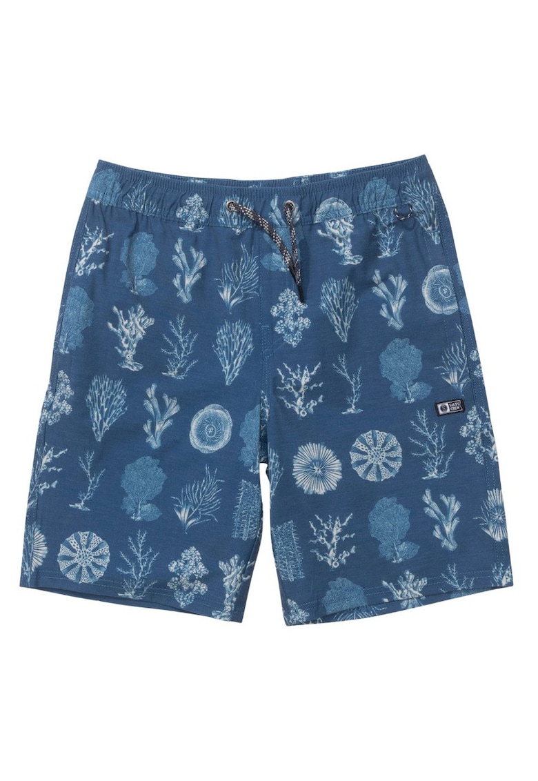 Pantaloni scurti de baie printati cu talie elastica -