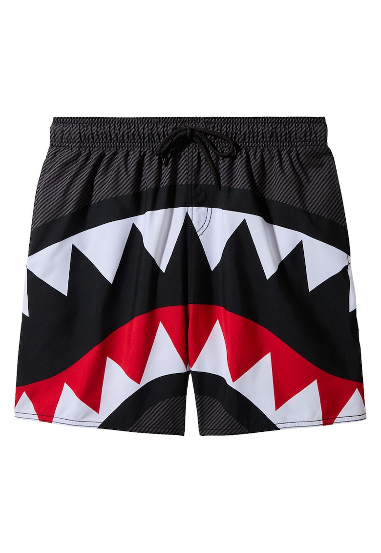 Pantaloni scurti de baie cu imprimeu grafic