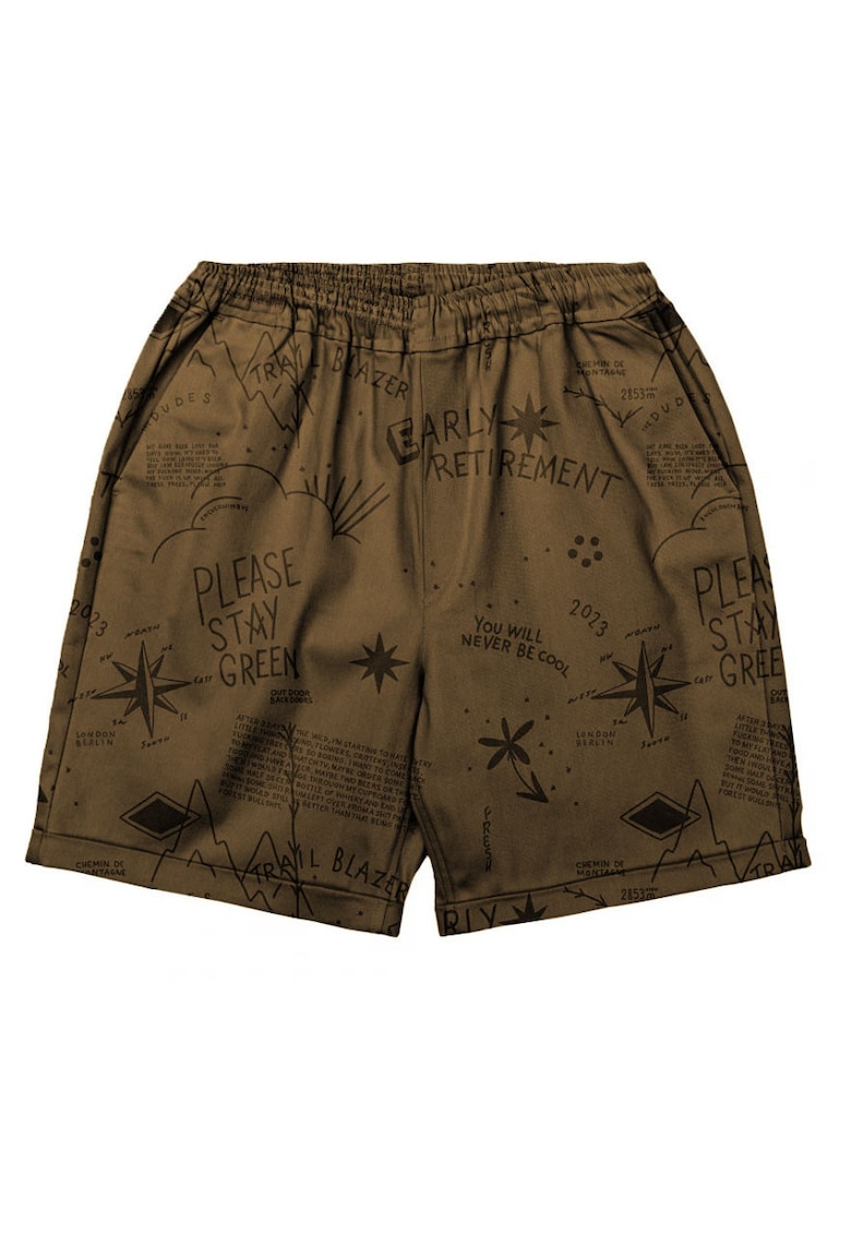 Pantaloni scurti cu imprimeu Trail Blazer -