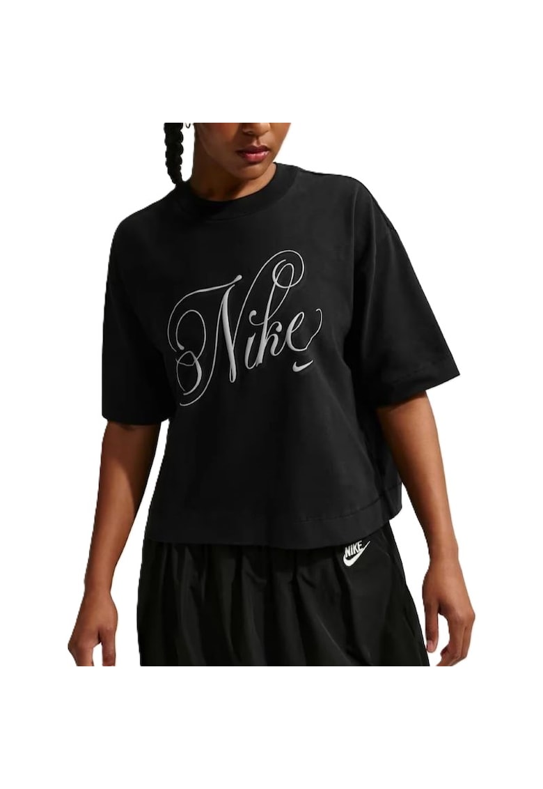 Tricou W NSW SS TEE BOXY SCRIPT-IH7607-010
