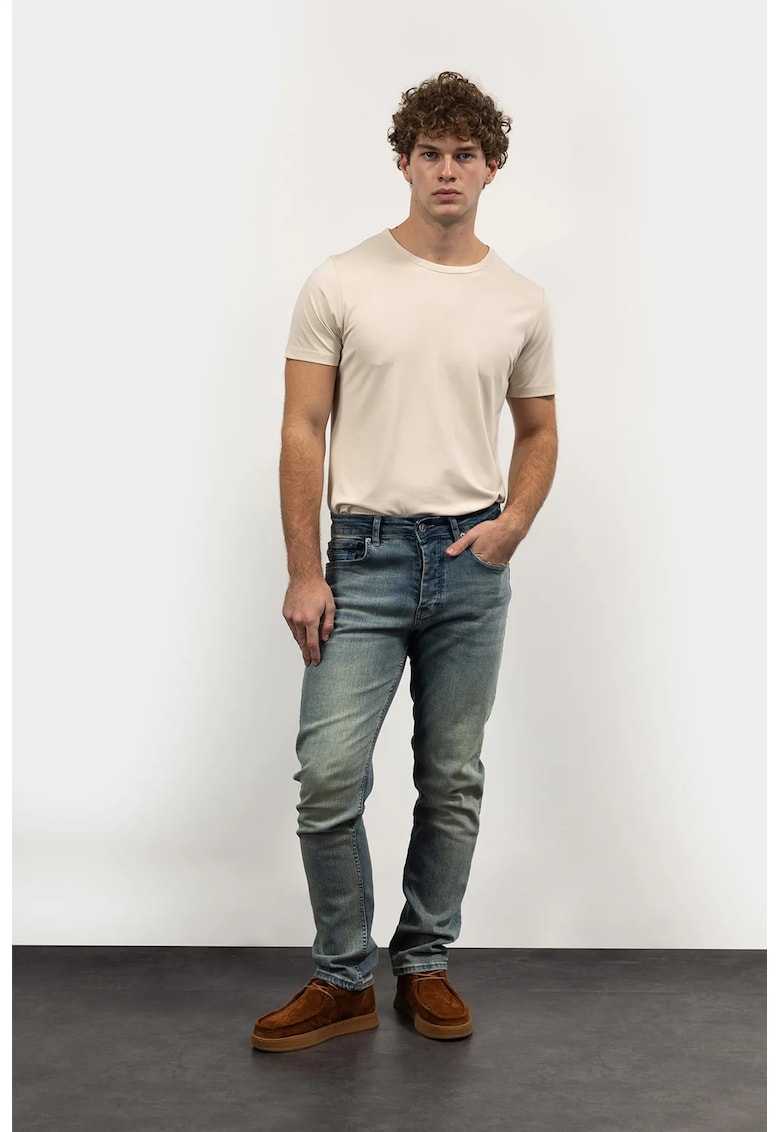 Blugi barbati - Slim Fit - albastru - denim/lycra
