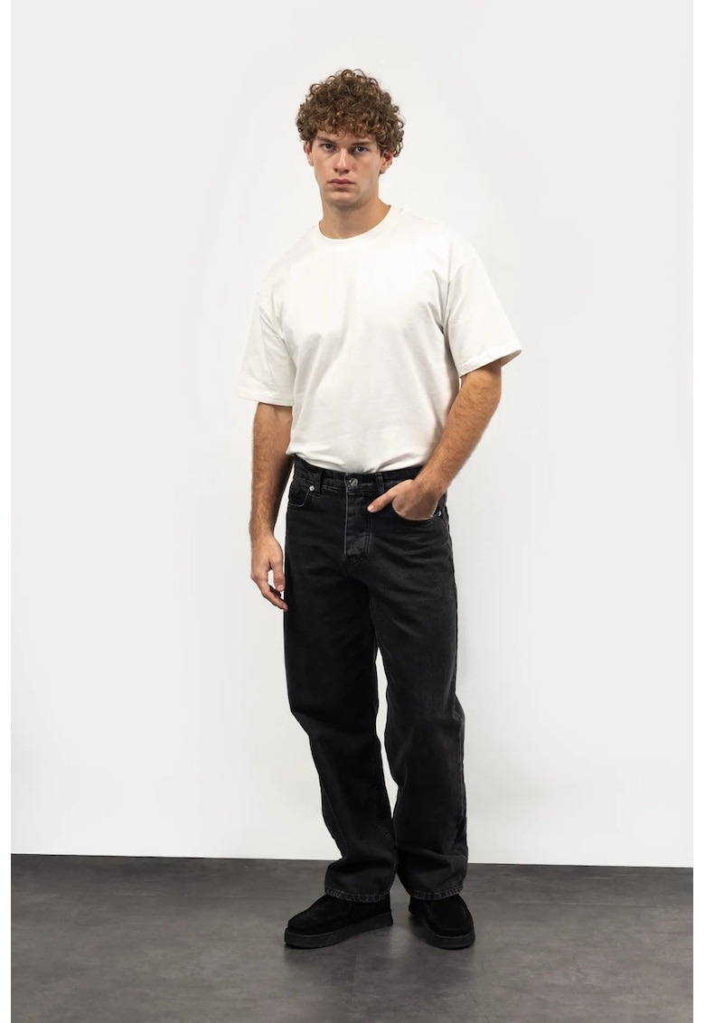 Blugi barbati - regular fit - negru - bumbac/denim