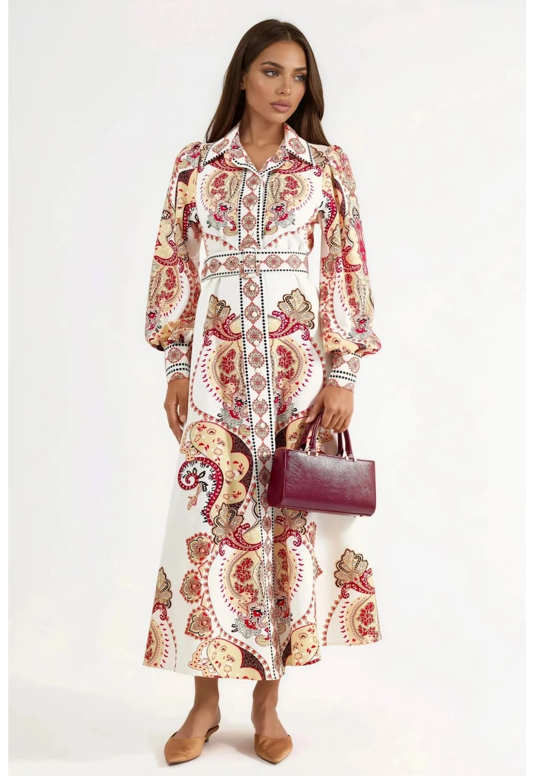 Rochie Maxi - Eleganta - Multicolor - Poliester/Lycra