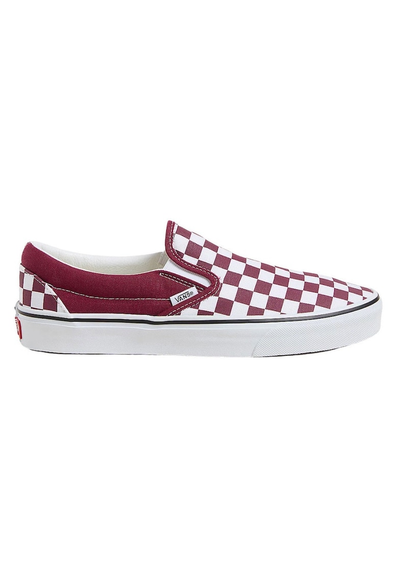 Pantofi slip-on cu model in carouri