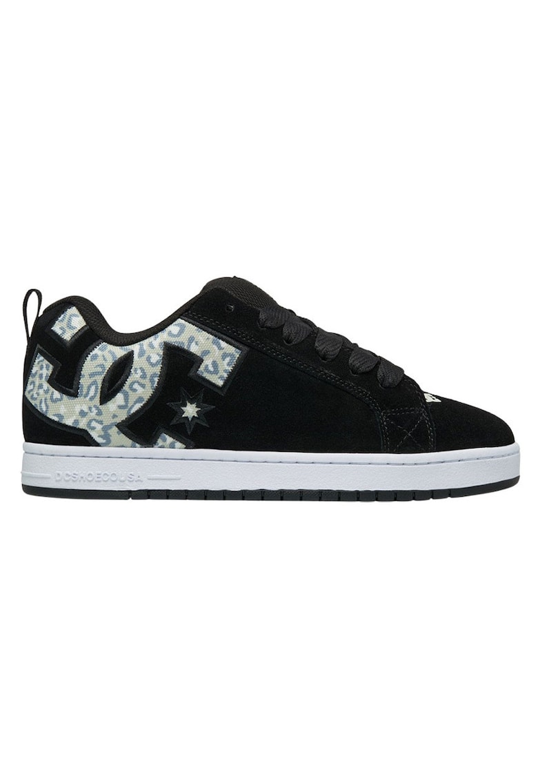 Pantofi sport din piele intoarsa cu logo Court Graffik