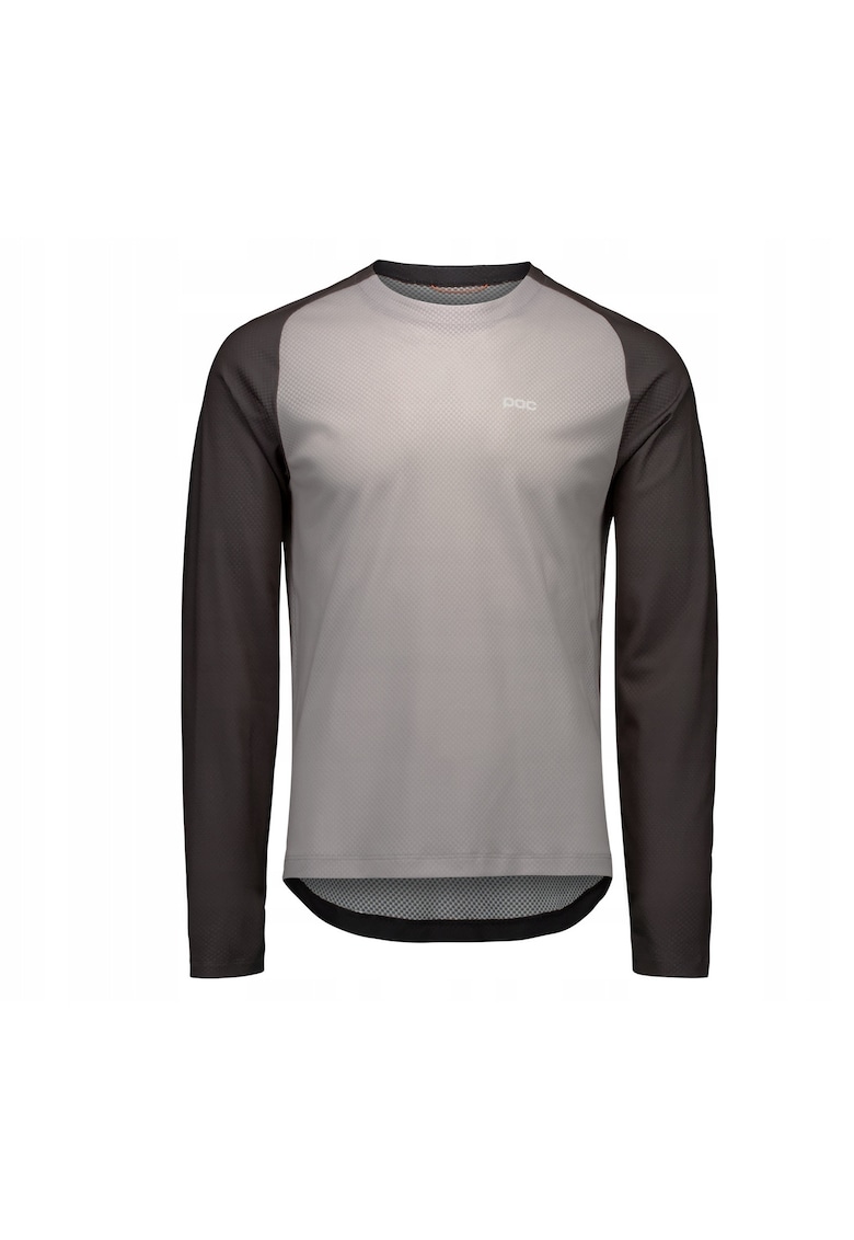 Tricou sportiv Motion Air - cu maneca lunga - uscare rapida - gri - poliester reciclat - pentru ciclism -