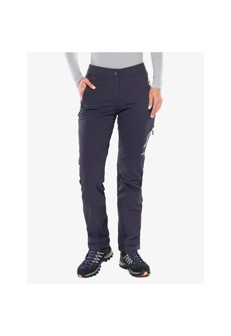 Pantaloni sport dama Fonda - antracit/roz - material rezistent