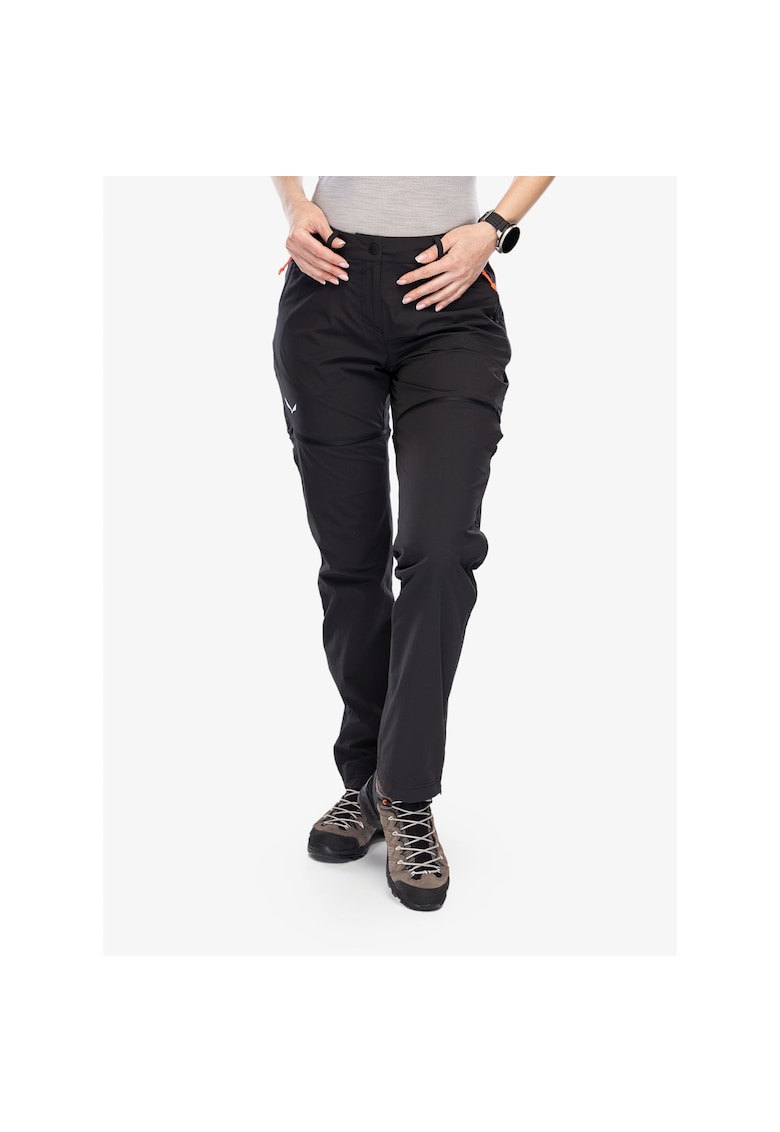 Pantaloni sport dama Puez Talvena - negru - material rezistent -