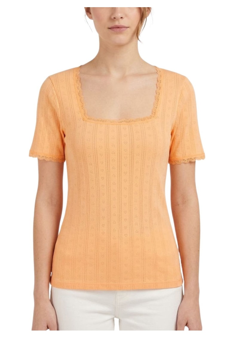 Tricou din bumbac texturat -