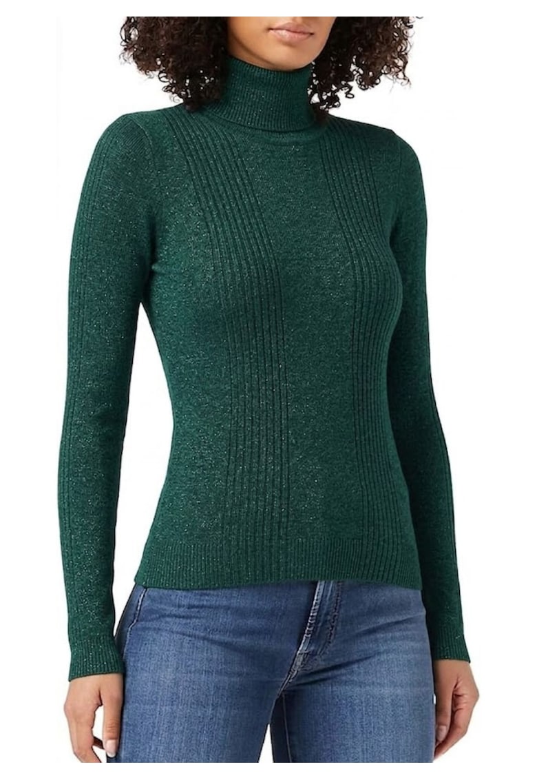 Pulover din tricot fin cu guler inalt Myriam -