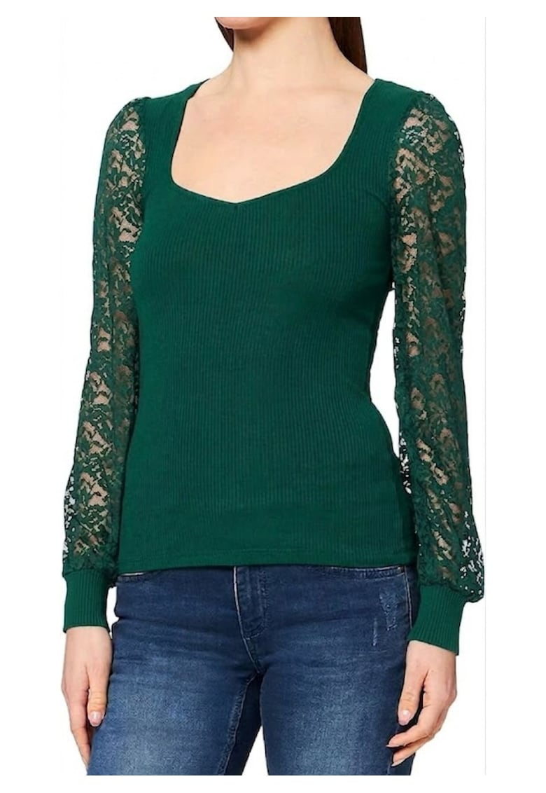 Bluza cu maneci din dantela Christy -