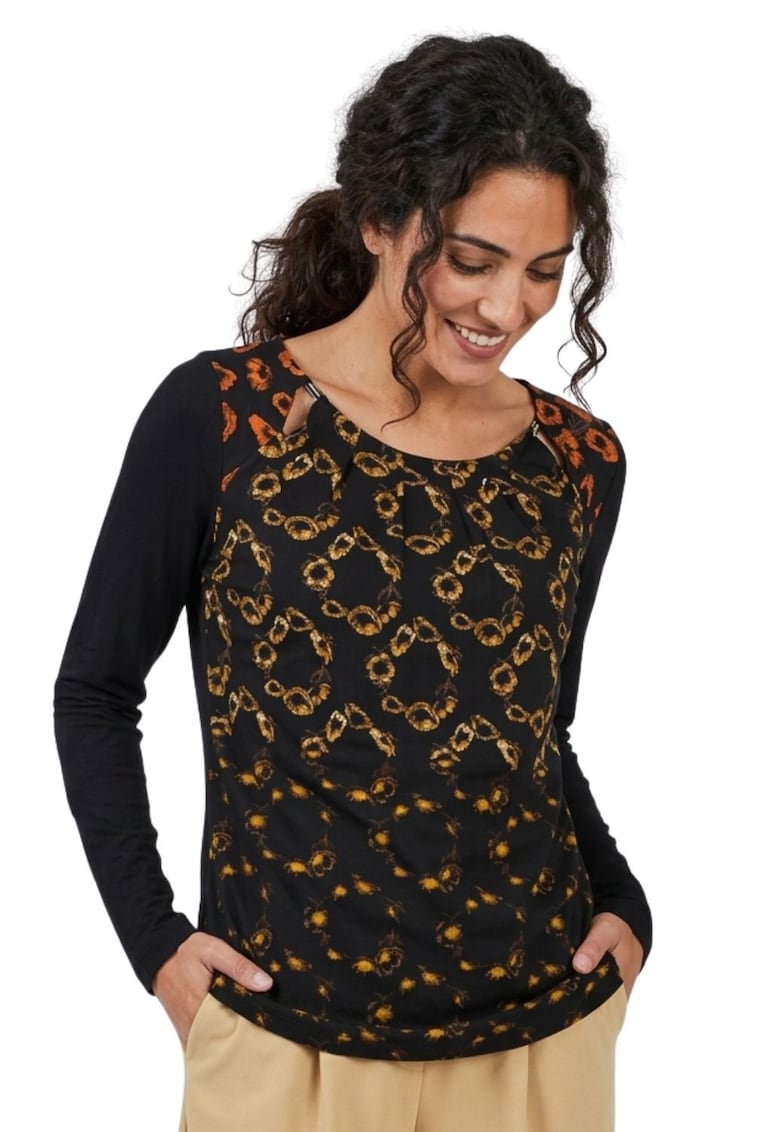 Bluza cu detalii florale Nemea -