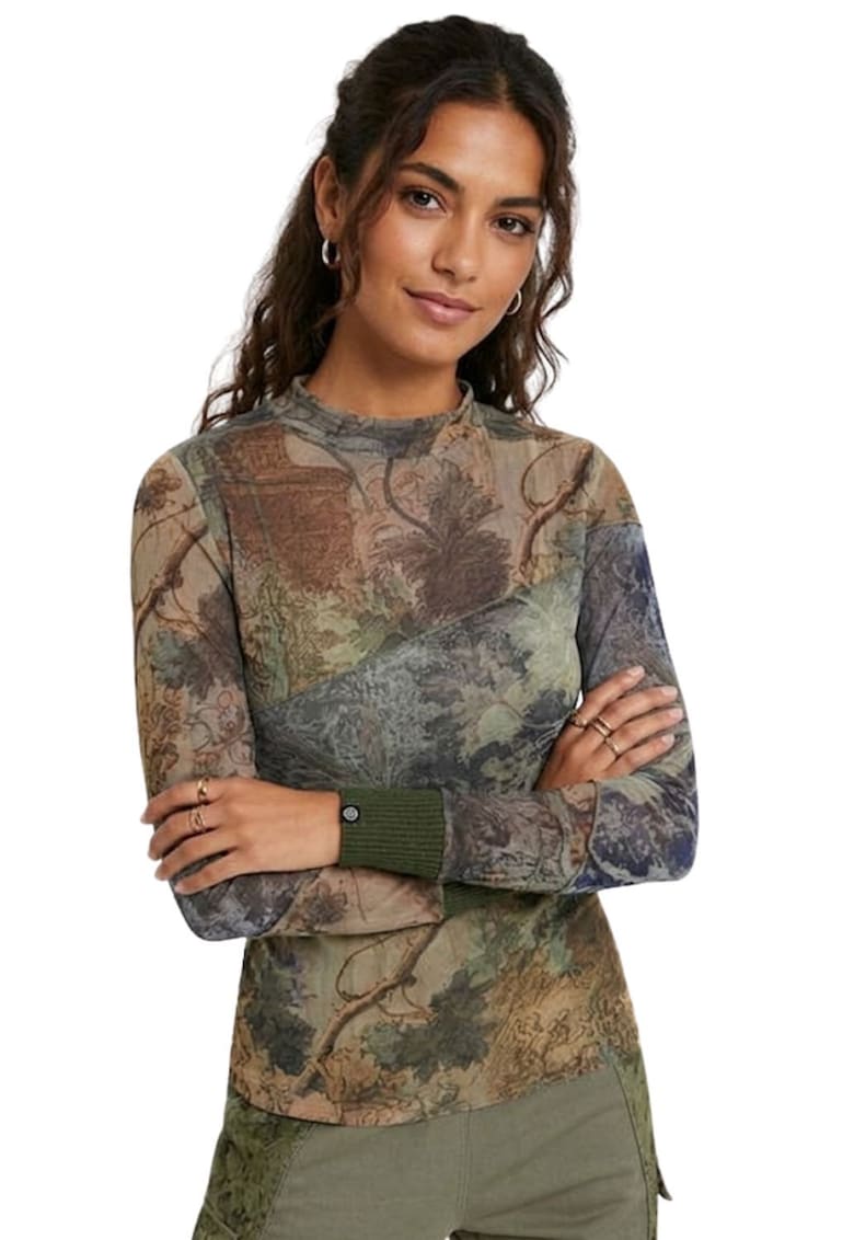 Bluza cu imprimeu pictural Chatte -