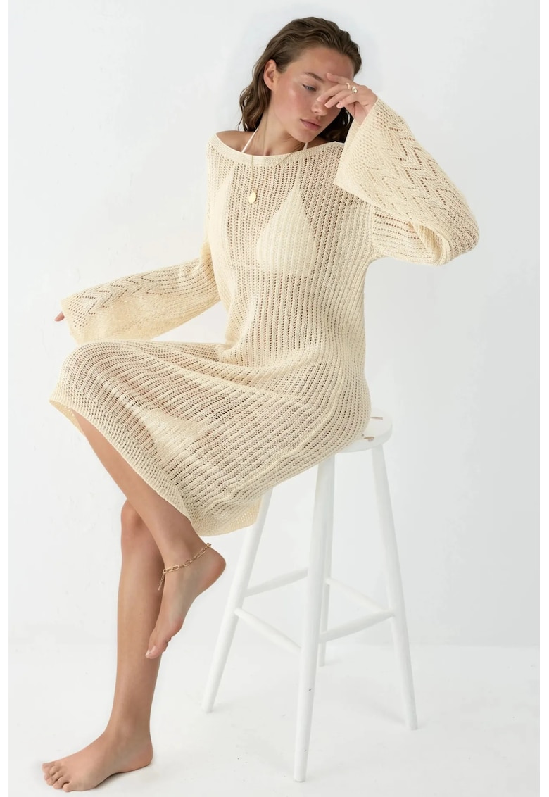 Rochie plaja - 100% bumbac - natural - Natural