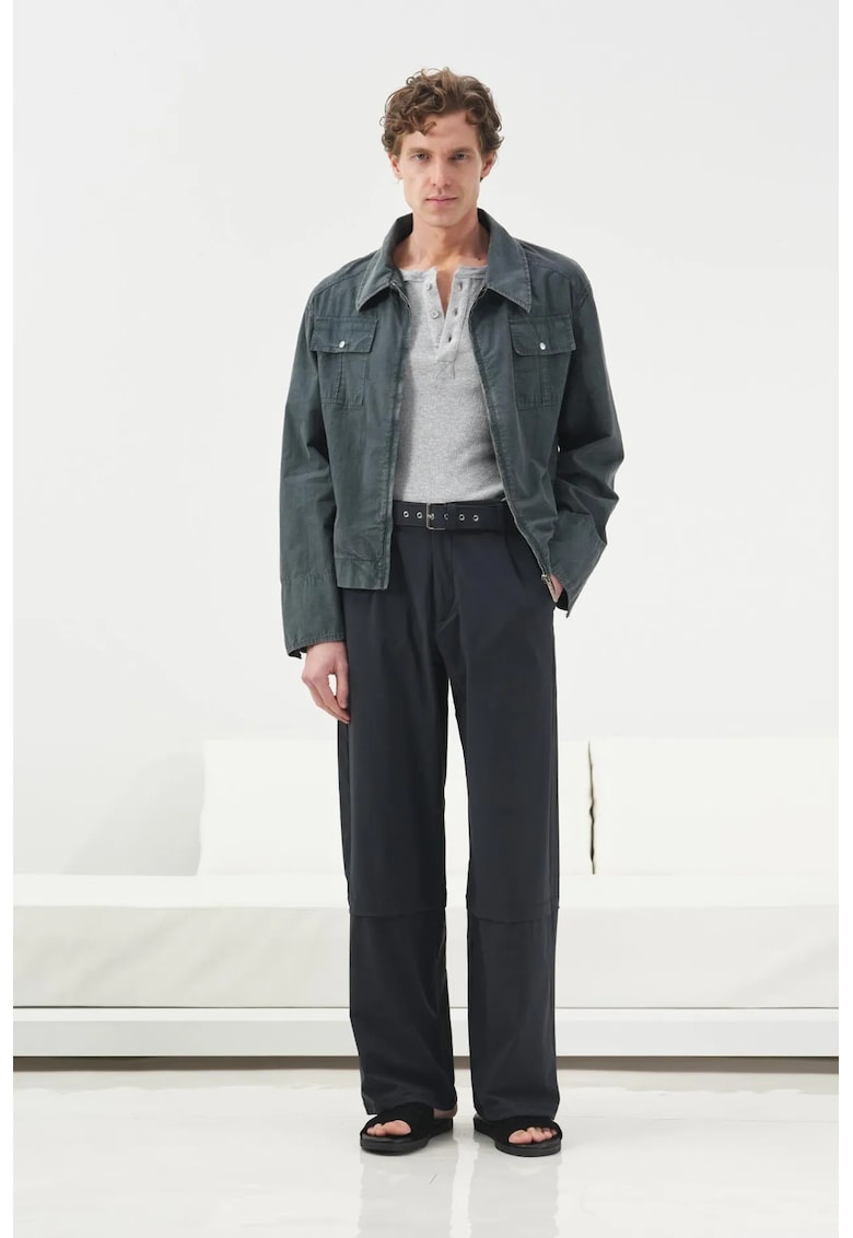 Geaca barbati - Regular Fit - gri carbune - bumbac 100%