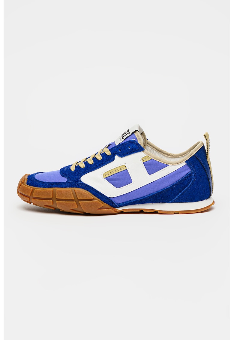 Pantofi sport Pagodha cu garnituri din piele ecologica si piele intoarsa