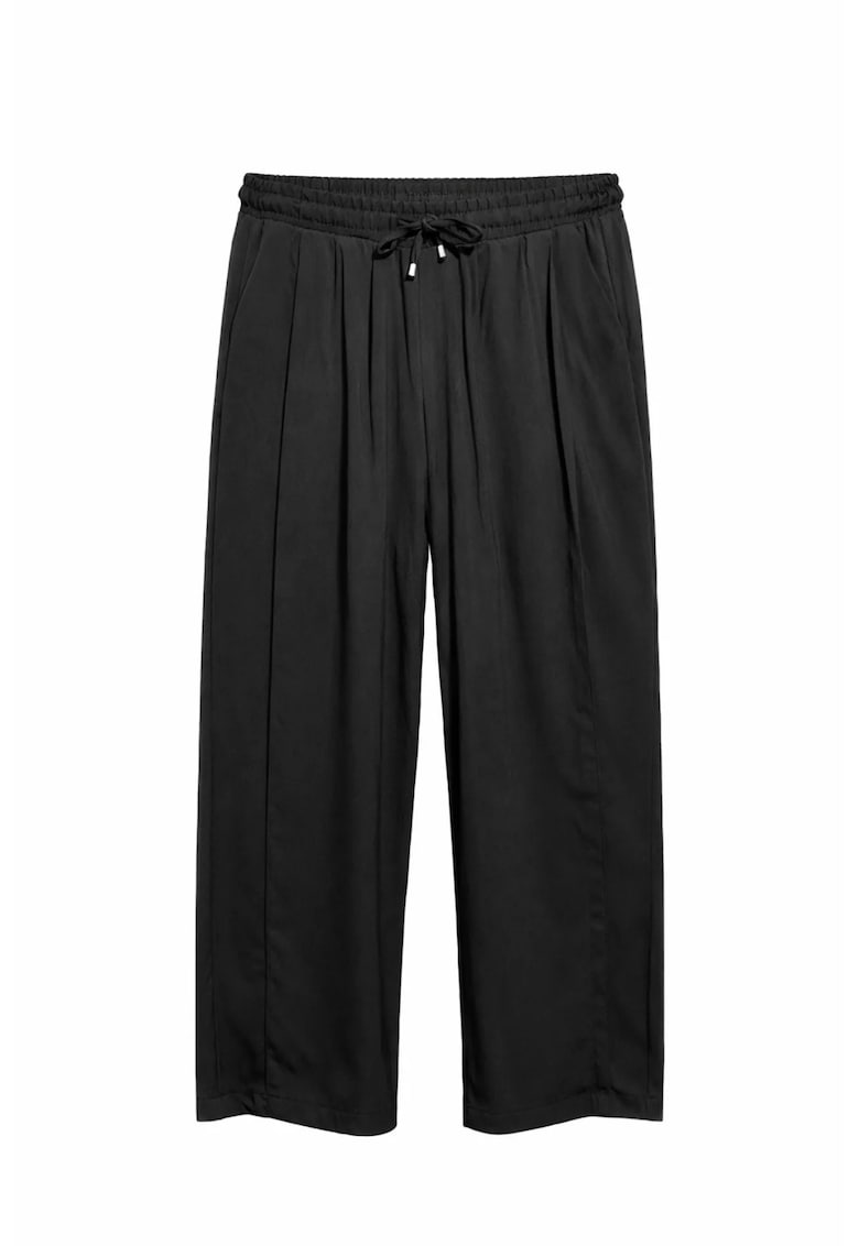 Pantaloni dama elastic - negru - 100% poliester