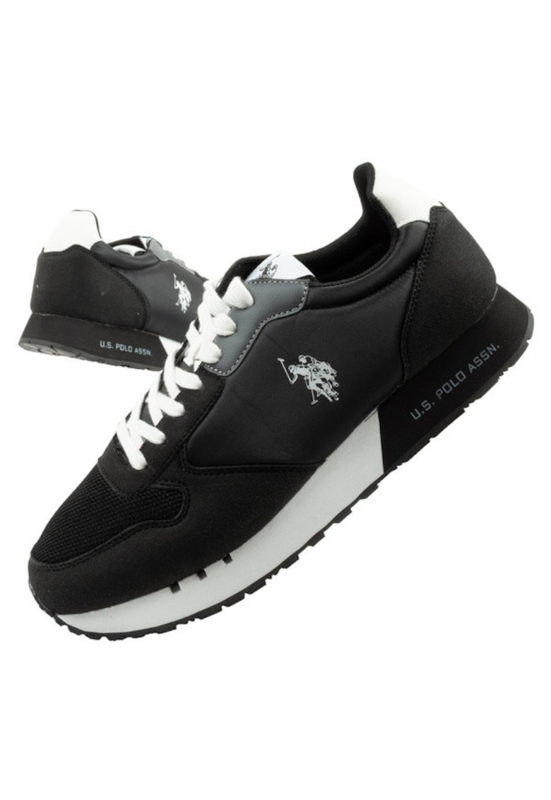 Pantofi sport negri - piele - Negru