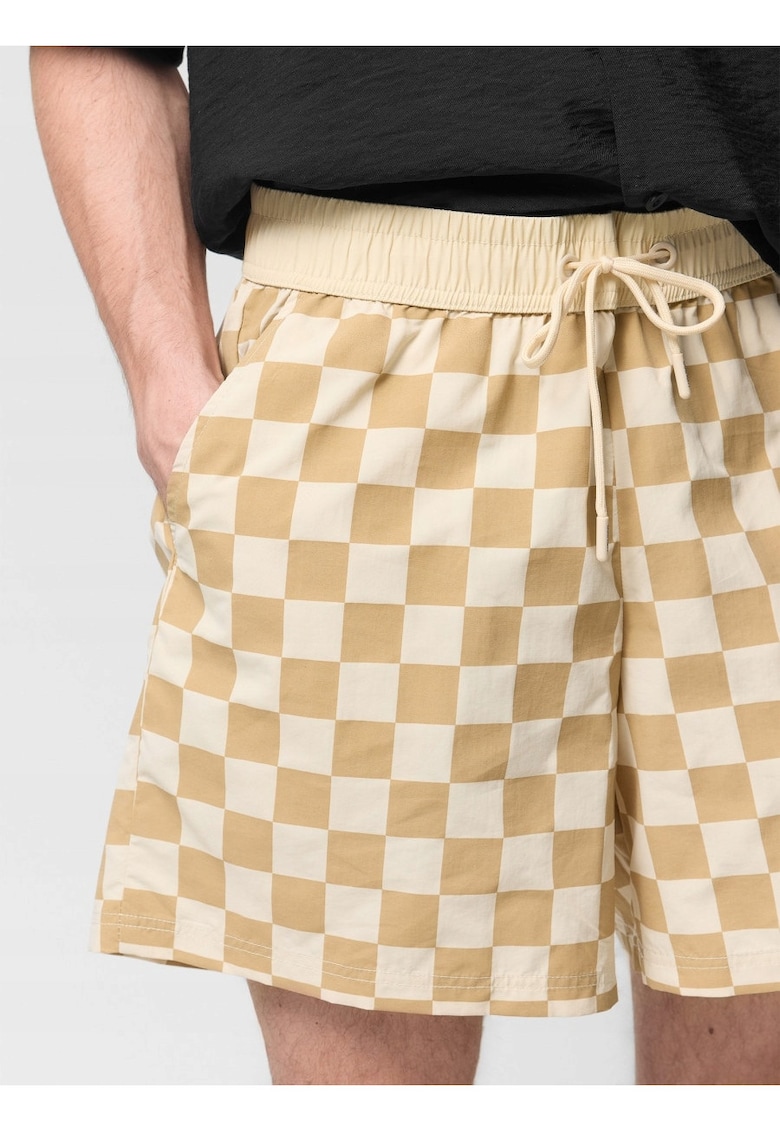 Costum de baie barbati - pantaloni scurti - bej - poliester
