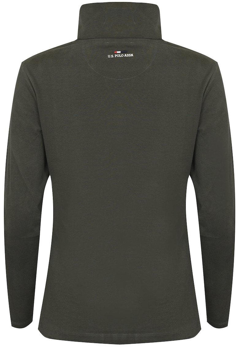 Bluza din bumbac cu guler rasucit