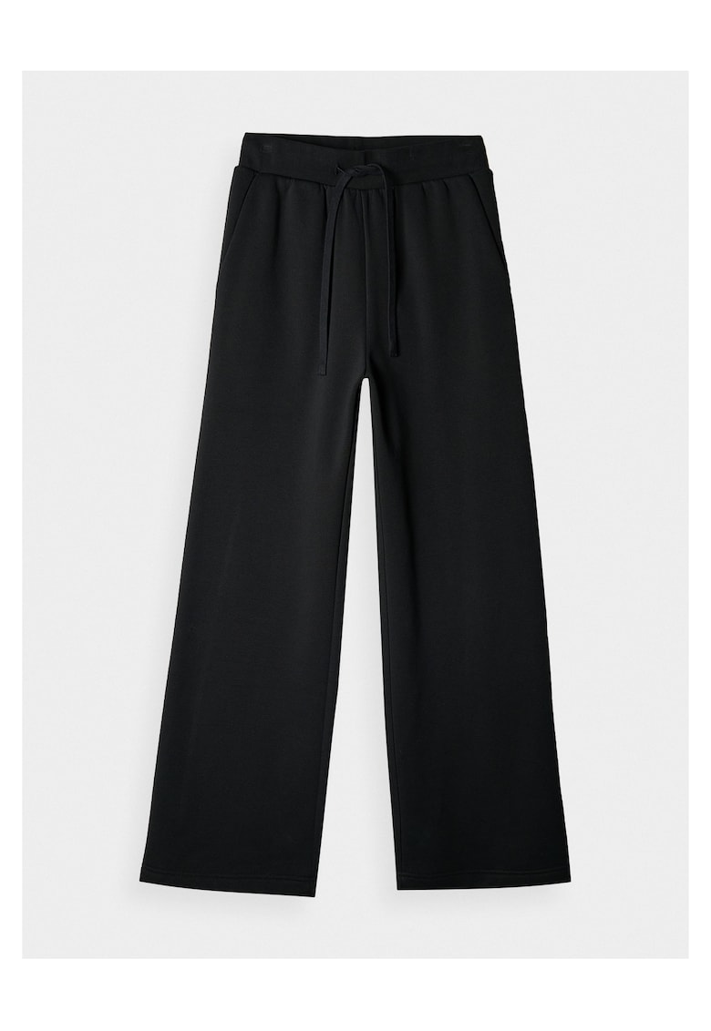 Pantaloni sport dama OTHWAW24TTROF1076 - croiala lejera - negru - french terry -