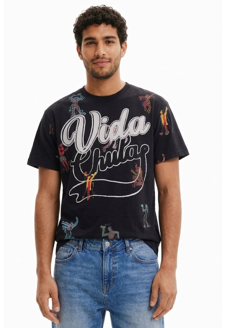 Tricou cu imprimeu supradimensionat Crestencio -