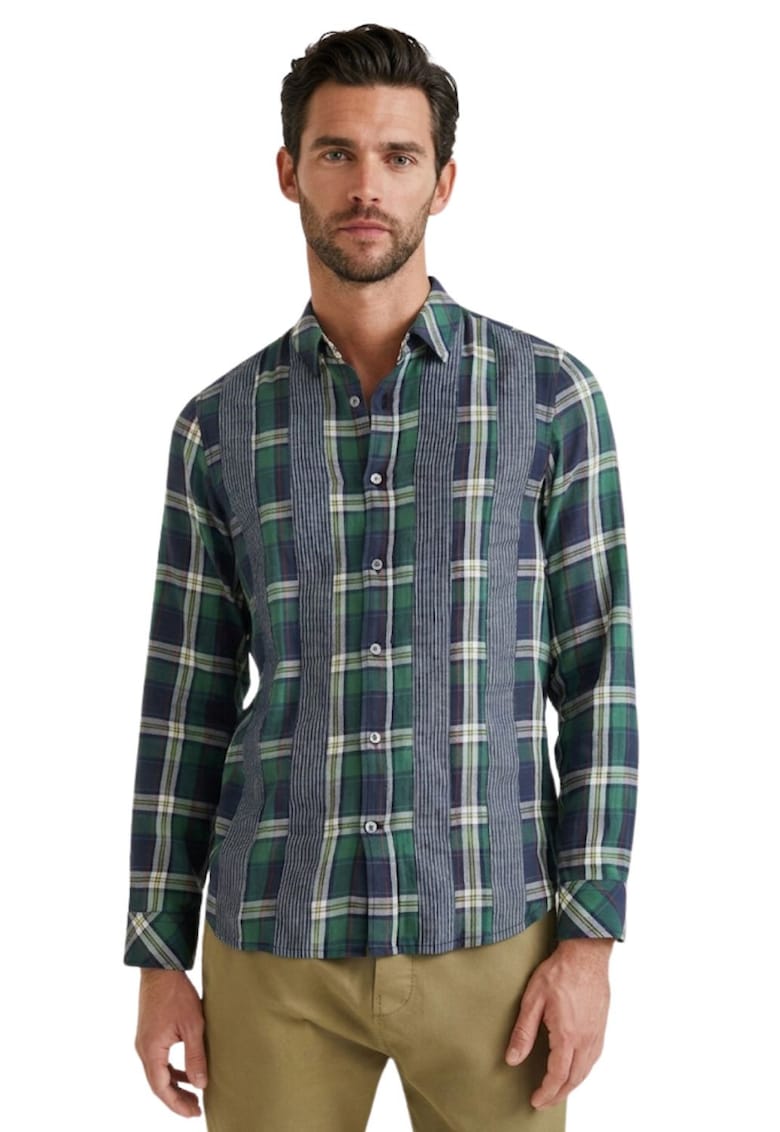 Camasa din flanela regular fit - cu carouri Xeli -