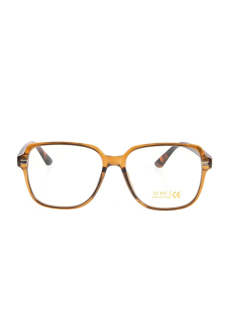 Ochelari dreptunghiulari eleganti cu model animal print