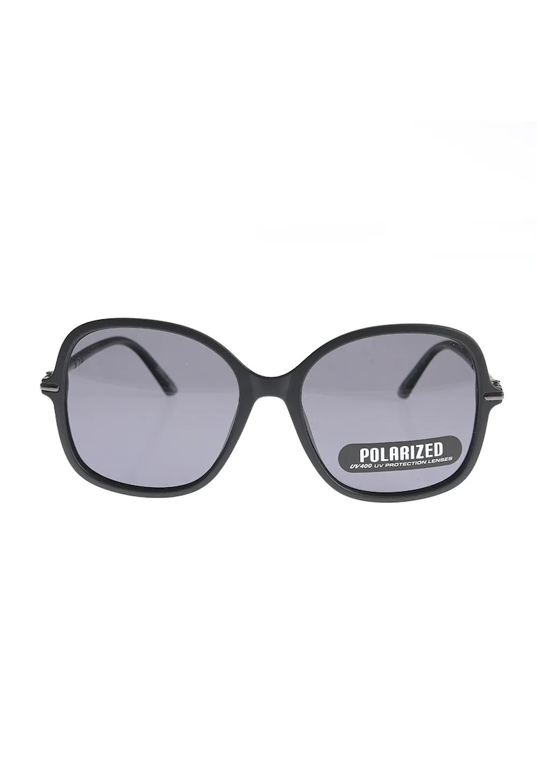 Ochelari de soare eleganti cu design rotund si accente metalice