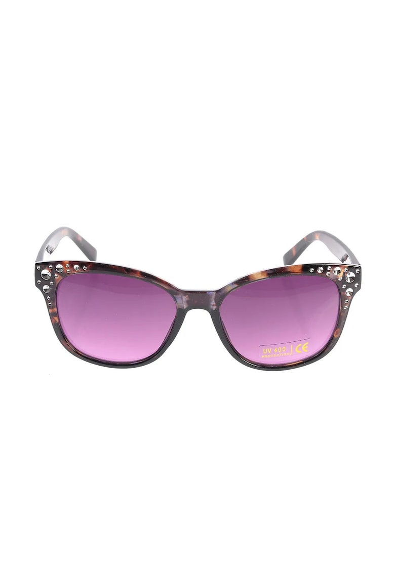 Ochelari de soare cat eye cu pietre aplicate