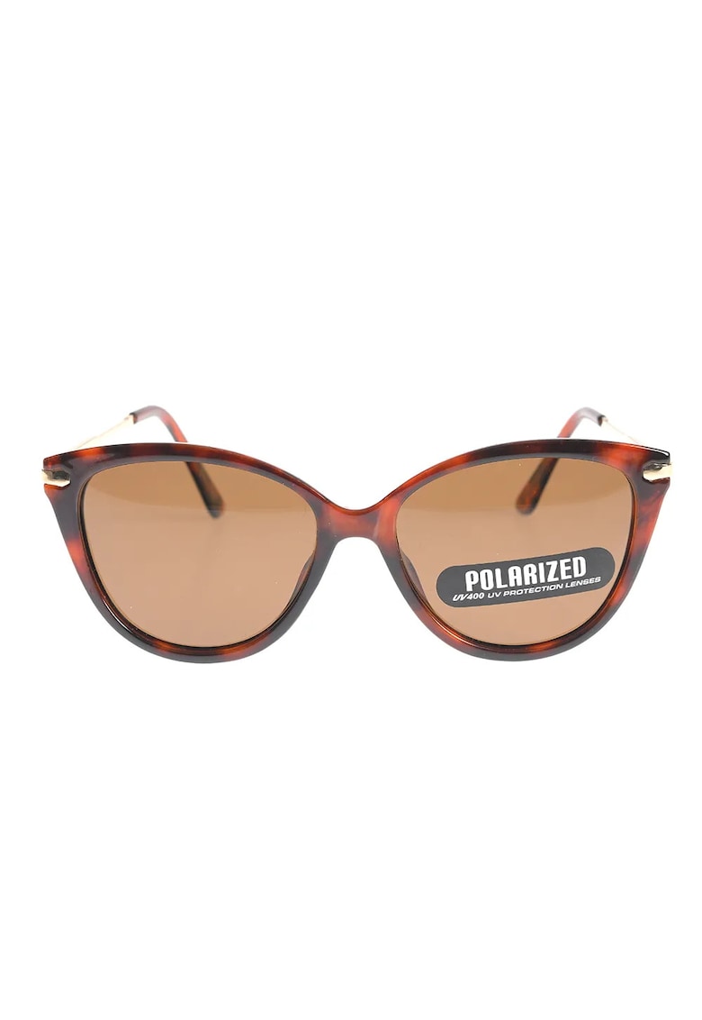 Ochelari de soare polarizati stil cat eye cu rama tortoise