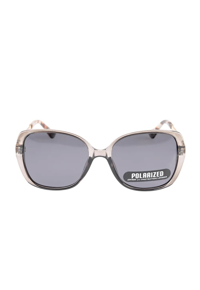 Ochelari de soare oversized cu rama translucida
