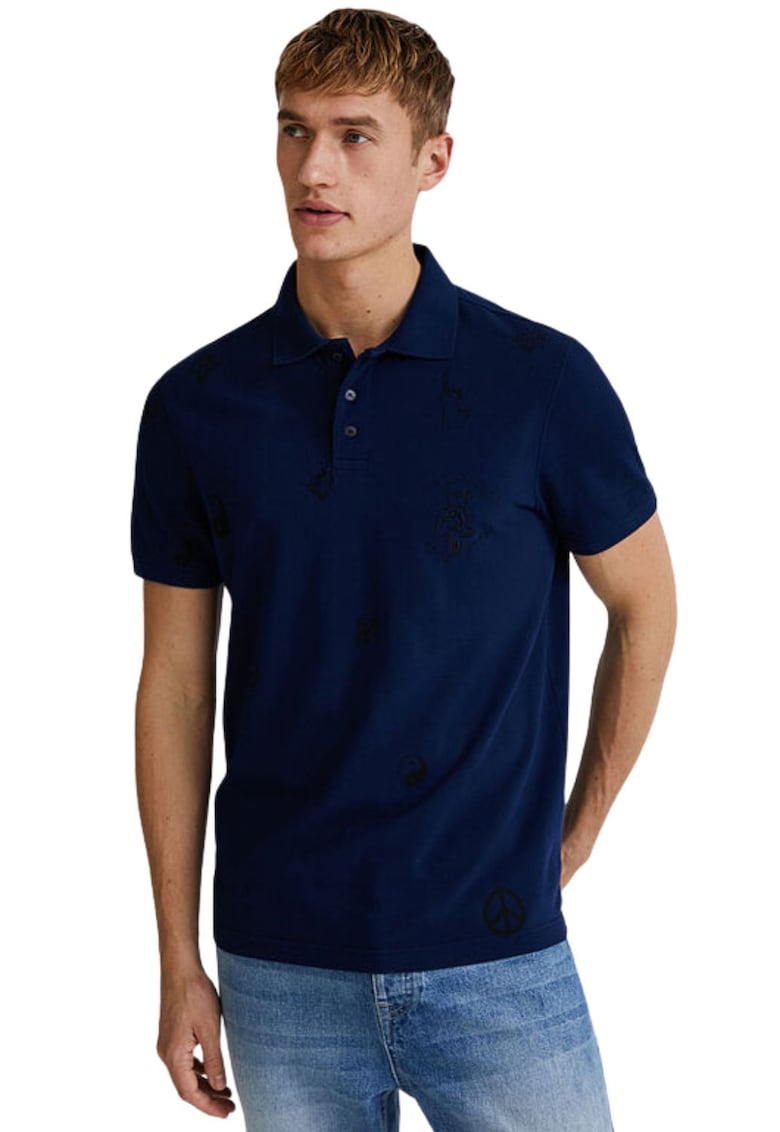 Tricou polo din bumbac pique Benjamin -