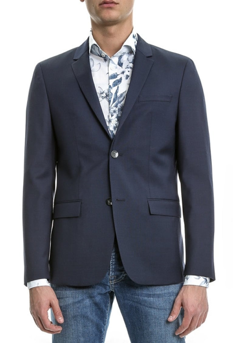 Sacou barbati - Lana - Bleumarin32` - Albastru