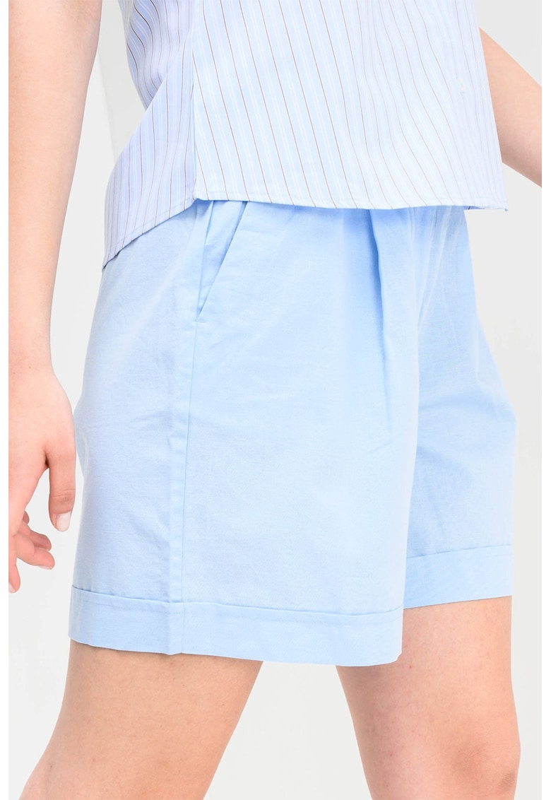 Pantaloni scurti din bumbac organic si in Selma - Albastru deschis