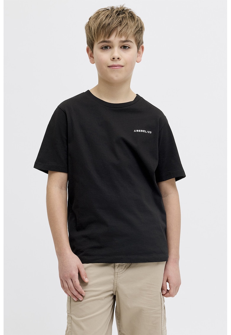 Tricou cu imprimeu pe partea din spate - Negru