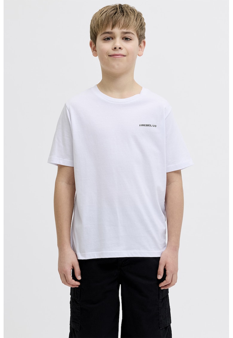 Tricou cu imprimeu pe partea din spate - Alb optic