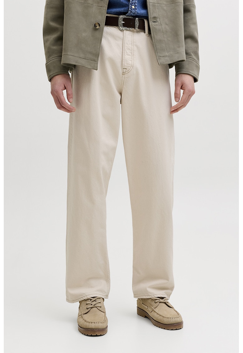 Blugi relaxed fit Alex - Crem