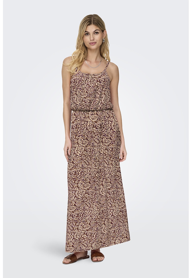 Rochie maxi fara maneci Winner - Maro taupe