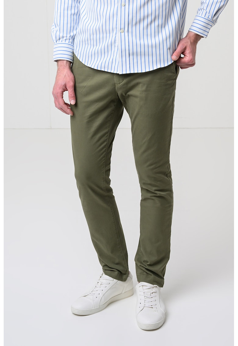 Pantaloni chino slim fit Bleecker 1985 - Verde sparanghel